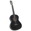 vidaXL Guitare classique pour débutants Noir 4/4 39" Tilleul