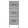 vidaXL Buffet haut Sonoma gris 34,5x34x180 cm Bois d'ing&eacute;nierie