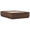 vidaXL Cadre de lit sans matelas ch&ecirc;ne marron 140x190 cm