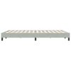 vidaXL Cadre de lit sans matelas gris clair 160x220 cm velours