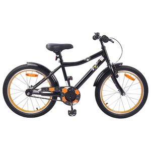 vidaXL V&eacute;lo pour Enfants 18 Pouces pour les 5-7 ans Noir
