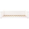 vidaXL Lit pour chien Blanc 105,5x75,5x28 cm Bois de pin solide