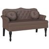 vidaXL Banc Chesterfield Marron 120,5 x 65 x 75 cm Simili cuir