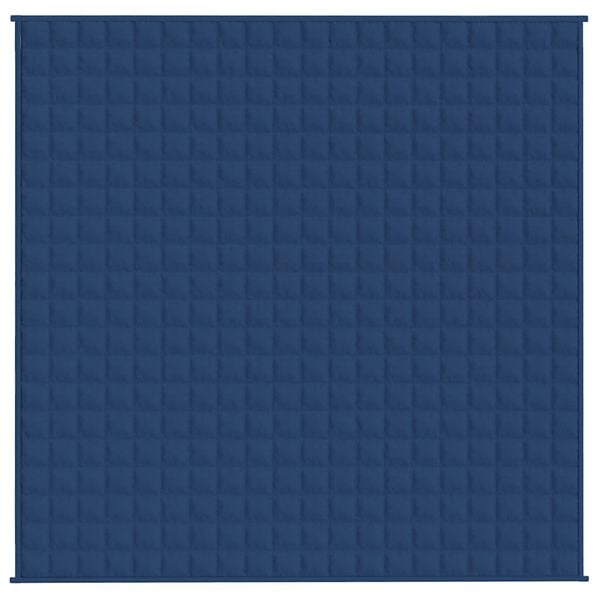 vidaXL Couverture lestée Bleu 200x200 cm 13 kg Tissu