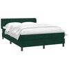 vidaXL Sommier &agrave; lattes de lit et matelas vert fonc&eacute; 160x220cm velours