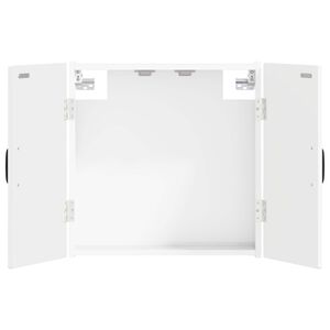 vidaXL Cabinet pour cible HAARLEM Blanc brillant 52,5 x 10,5 x 53,5 cm