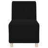 vidaXL Unit&eacute; de Sofa Modulaire Sans Accoudoirs 3 pcs Noir