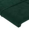 vidaXL T&ecirc;te de lit Vert fonc&eacute; 180x5x118/128 cm Velours