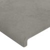 vidaXL Cadre de lit sans matelas gris clair 140x200 cm velours