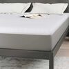vidaXL Surmatelas Blanc 160 x 200 cm Tissu Jacquard