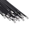 vidaXL Attache de c&acirc;ble 25 pc 4,6 x 450 mm Noir