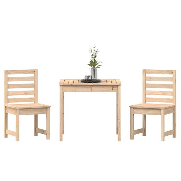 vidaXL Ensemble de bistrot de jardin 3 pcs bois de pin massif