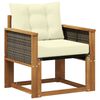 vidaXL Sofa de milieu ext&eacute;rieur Bois d'Acacia Massif Naturel