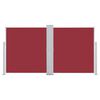 vidaXL Auvent lat&eacute;ral r&eacute;tractable Rouge 160 x 600 cm