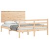 vidaXL Cadre de lit sans matelas 140x190 cm bois massif