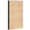 vidaXL Meuble CD Ch&ecirc;ne noir 101 x 23 x 177,5 cm Bois d'ing&eacute;nierie
