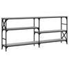 vidaXL Table console sonoma gris 180x29x76,5 cm bois d'ing&eacute;nierie