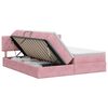 vidaXL Lit de Rangement avec t&ecirc;te de lit 2 pc Rose