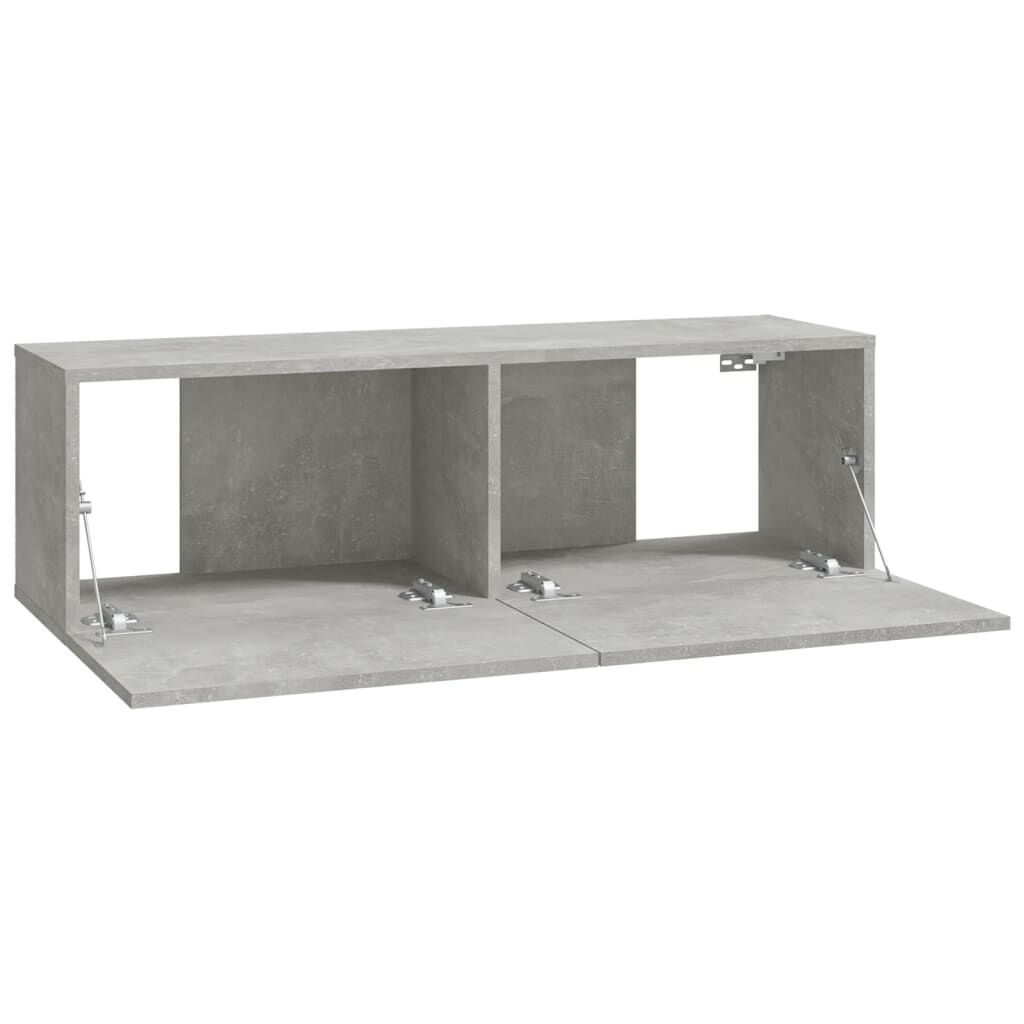 vidaXL Meubles TV 2 pcs Gris béton 100x30x30 cm Bois d'ingénierie