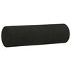 vidaXL Canapé 2 places avec oreillers décoratifs noir 120 cm tissu