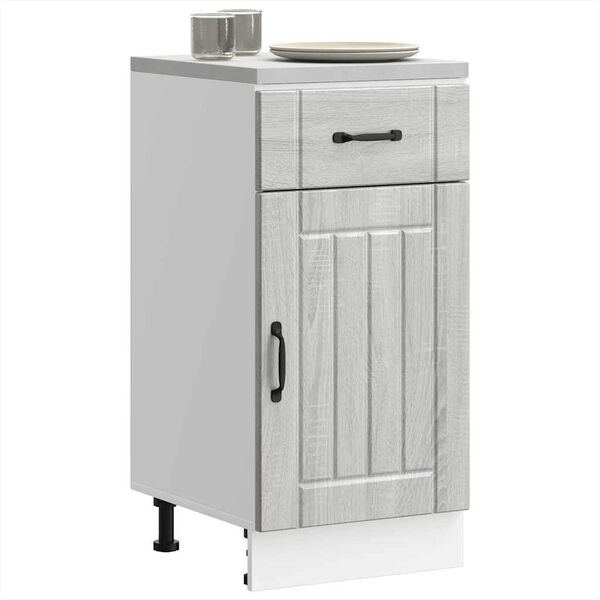 vidaXL Armoire de cuisine Lucca sonoma gris bois ing&eacute;nierie