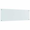 vidaXL Protection de cuisine Blanc 120 x 40 x 0.6 cm verre tremp&eacute;