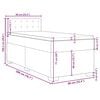 vidaXL Sommier &agrave; lattes de lit avec matelas Vert fonc&eacute; 90x200 cm