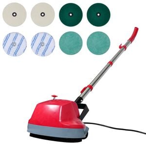 vidaXL Polisseuse et laveur de plancher &agrave; double t&ecirc;te 5 en 1