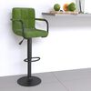 vidaXL Tabouret de bar Vert clair Velours