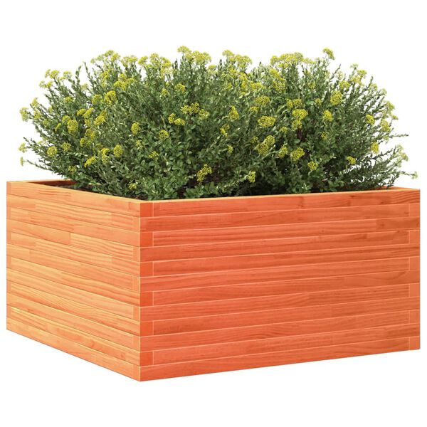 vidaXL Jardini&egrave;re cire marron 90x90x46 cm bois de pin massif