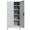 vidaXL Armoire de bureau avec 2 portes Acier 90 x 40 x 180 cm Gris