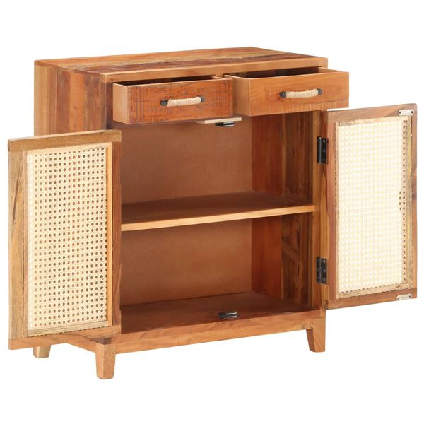 vidaXL Buffet 65x35x75 cm Bois de r&eacute;cup&eacute;ration solide
