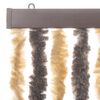 vidaXL Rideau anti-mouches marron fonc&eacute; et beige 90x220 cm chenille