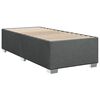 vidaXL Sommier &agrave; lattes de lit avec matelas Gris fonc&eacute; 100x200cm Tissu