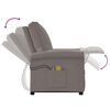 vidaXL Fauteuil de massage Taupe Tissu