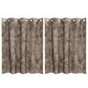 vidaXL Rideaux en velours 2 pc Cappuccino 140 x 140 cm Velours