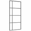 vidaXL Porte coulissante Verre ESG et aluminium 90x205 cm Noir