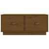 vidaXL Meuble TV Marron miel 80x34x35 cm Bois de pin massif