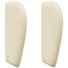 vidaXL Oreille de t&ecirc;te de lit Cr&egrave;me 40 x 23 x 6 cm PVC