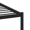 vidaXL Cadre de lit en m&eacute;tal sans matelas ch&ecirc;ne fum&eacute; 140x190 cm