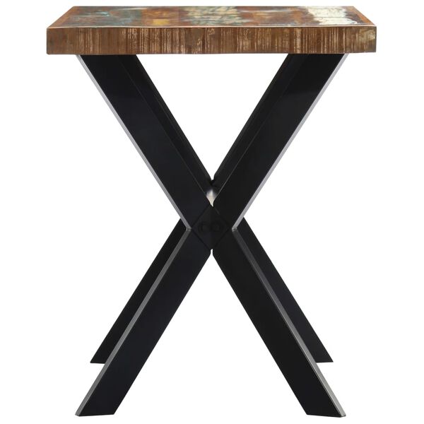 vidaXL Table &agrave; manger 120x60x75 cm Bois de r&eacute;cup&eacute;ration massif