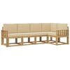 vidaXL Ensemble de canap&eacute;s d'ext&eacute;rieur 5 pc Blanc et Beige