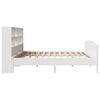 vidaXL Lit biblioth&egrave;que sans matelas blanc 180x200 cm bois pin massif