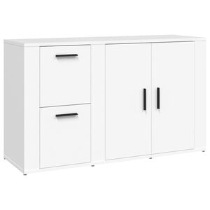 vidaXL Buffet Blanc 100x33x59,5 cm Bois d'ing&eacute;nierie