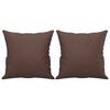 vidaXL Canap&eacute; 3 places oreillers et coussins Marron 180 cm Similicuir