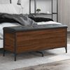 vidaXL Banc de rangement ch&ecirc;ne marron 102x42x45 cm bois d'ing&eacute;nierie