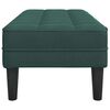 vidaXL banc avec coussin Vert fonc&eacute; 113 x 57 x 39 cm Velours
