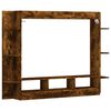 vidaXL Meuble TV ch&ecirc;ne fum&eacute; 152x22x113 cm bois d'ing&eacute;nierie