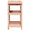 vidaXL Table de rempotage avec &eacute;tag&egrave;res bois massif de douglas