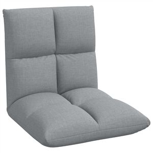 vidaXL Fauteuil de sol Gris clair 50 x 61 x 57 cm tissu